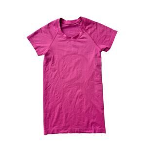 Lululemon sonic pink short sleeve swiftly tech full length - size 2